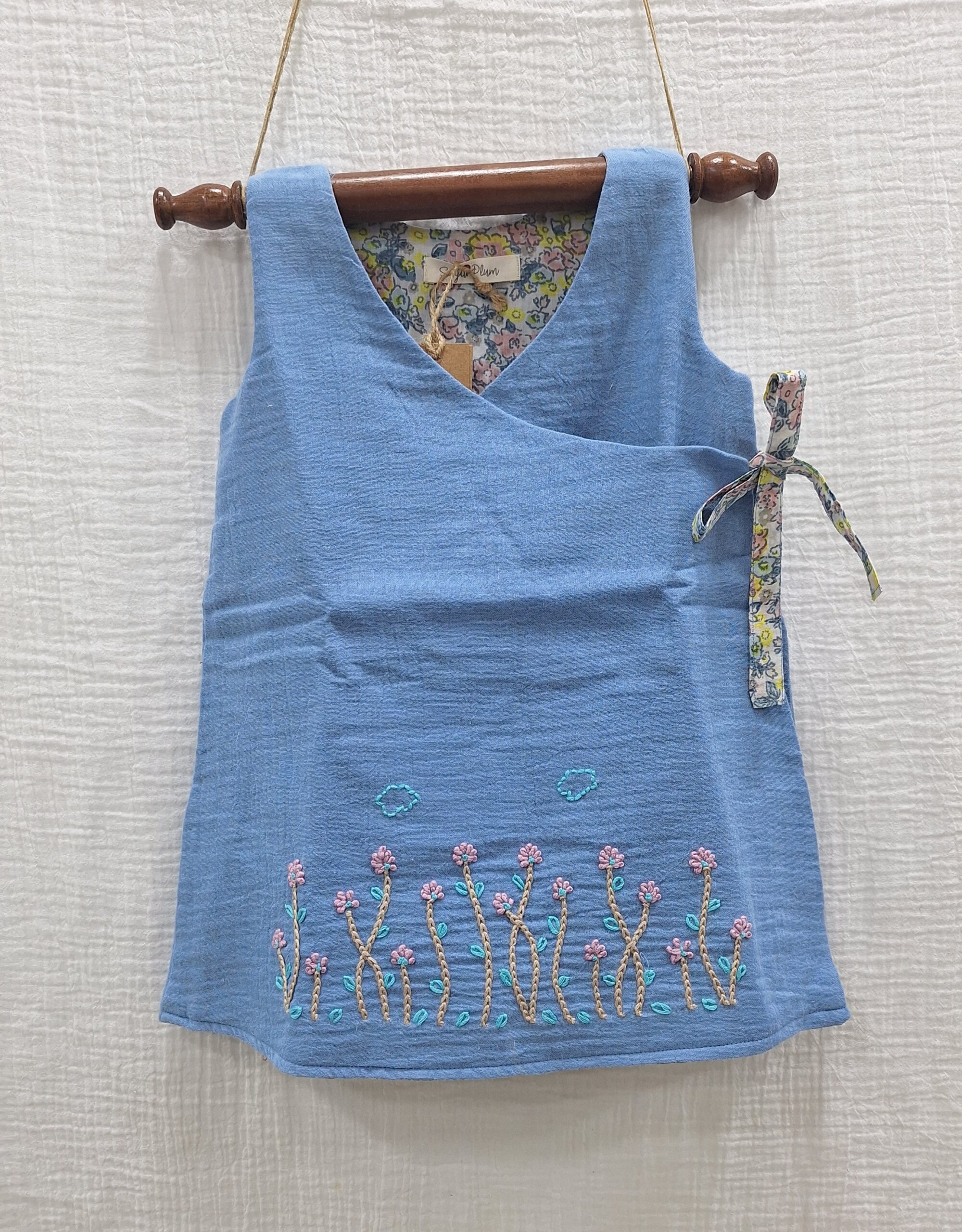 Blue Blossom Wrap Dress (Two way dress)