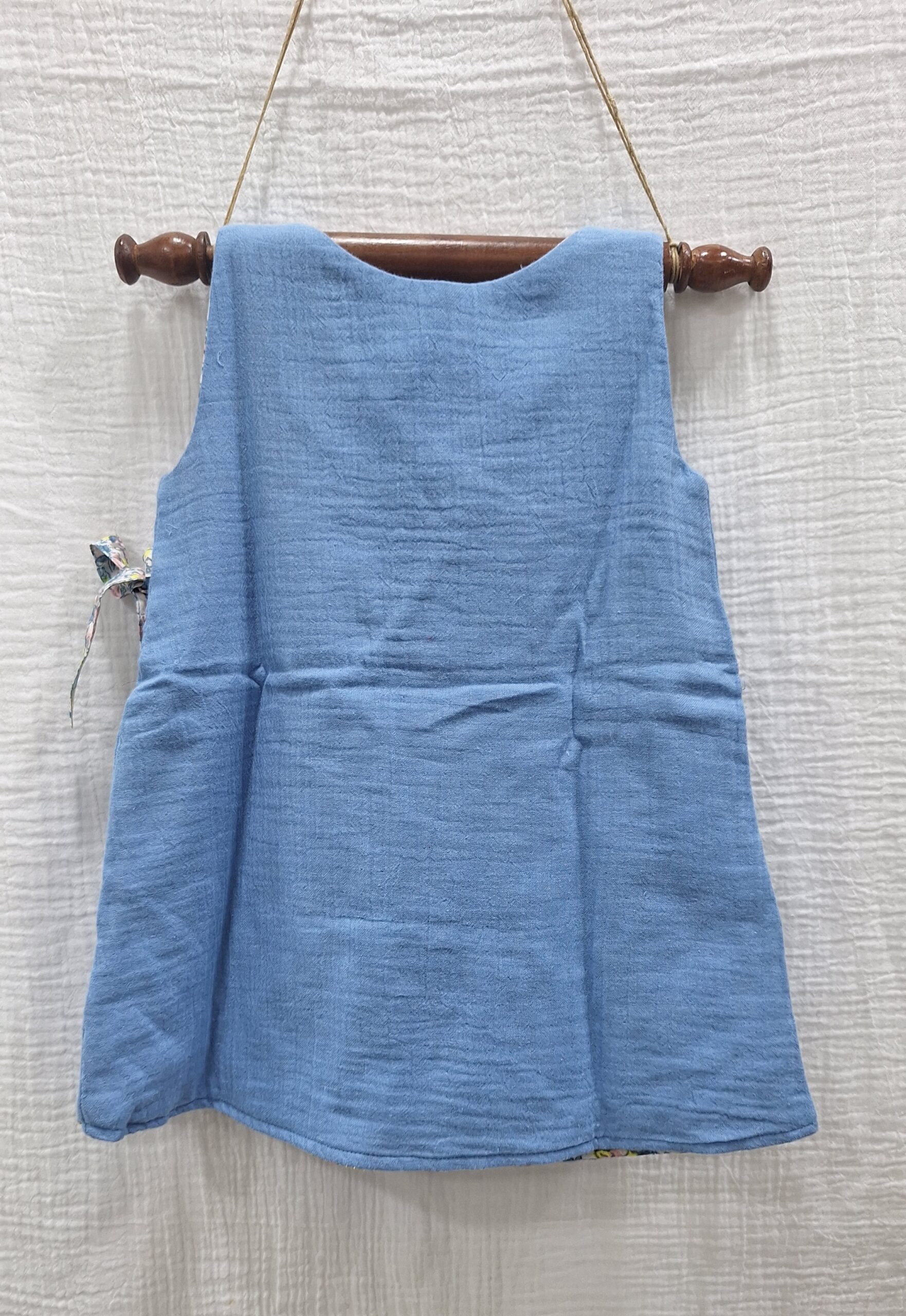 Blue Blossom Wrap Dress (Two way dress) - Image 3