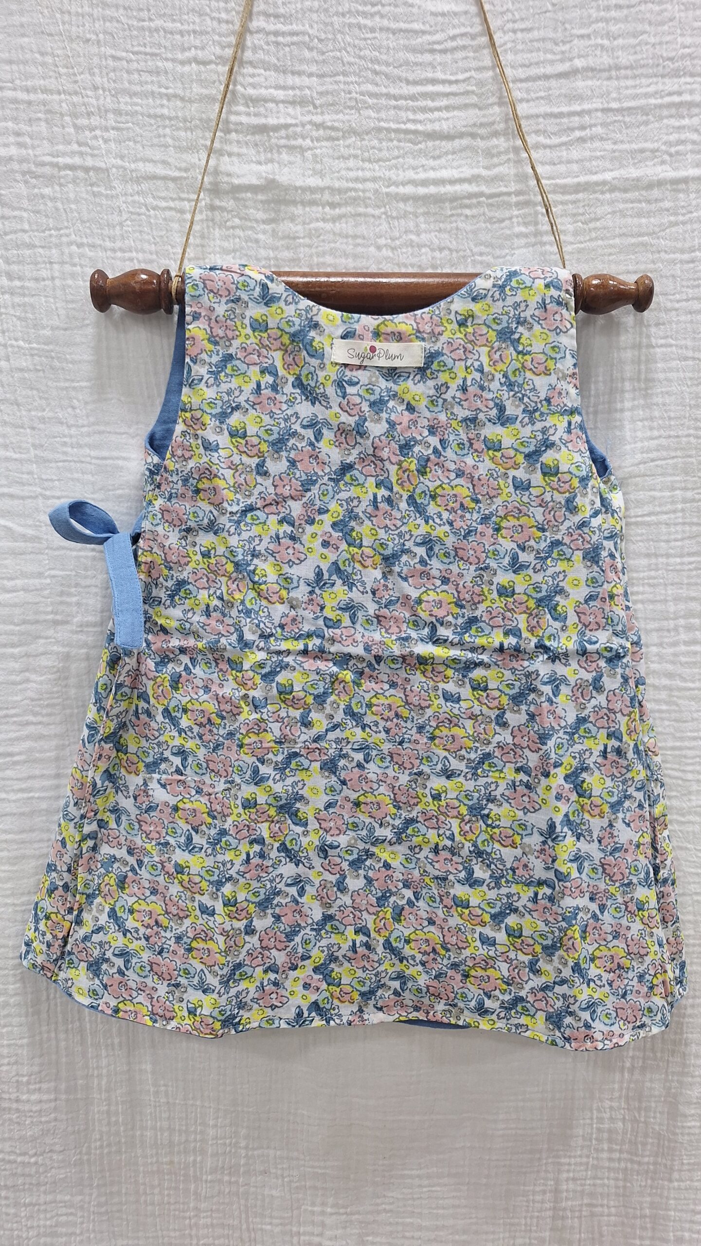 Blue Blossom Wrap Dress (Two way dress) - Image 8