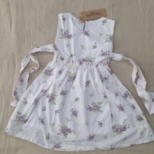 Lavender Rose Tie-Up Dress