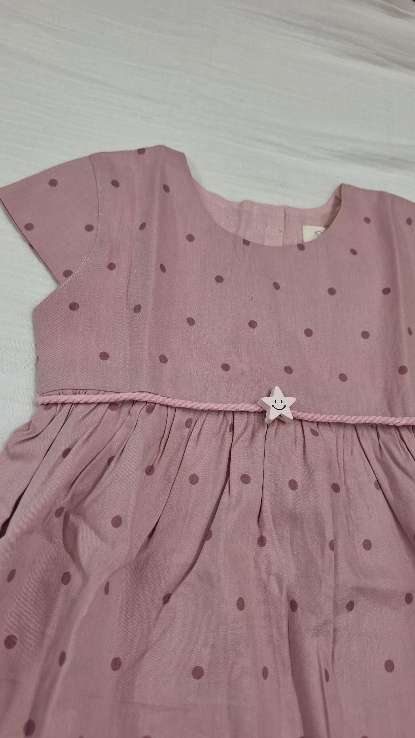 Blush Polka Dot Dress - Image 3