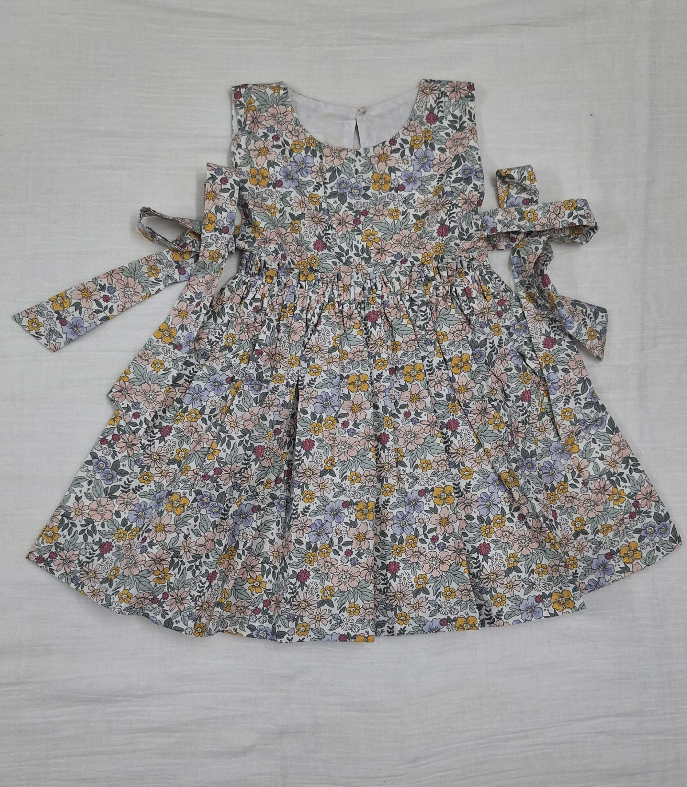 Meadow Bloom Tie-Up Dress
