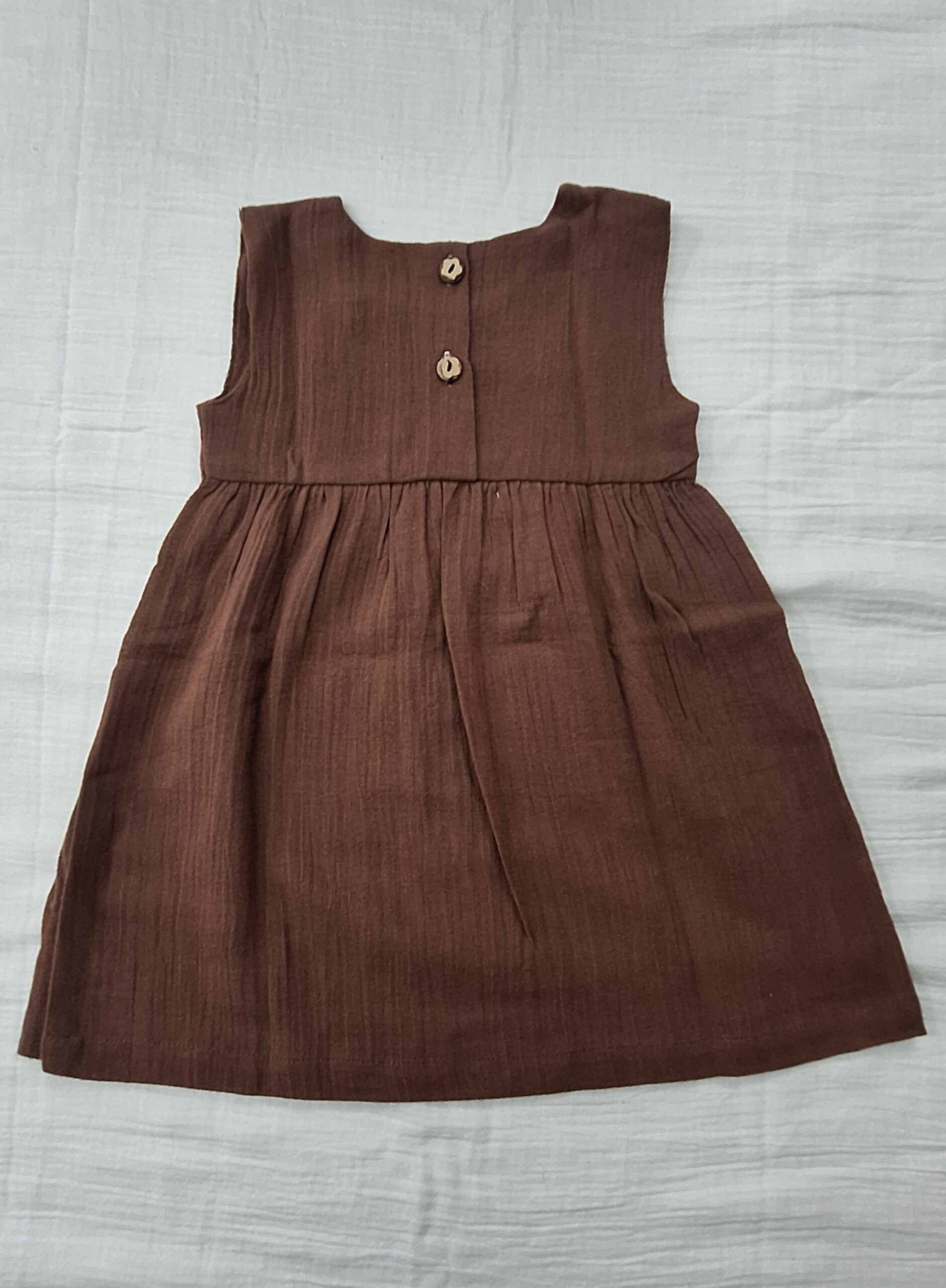 Cocoa Bloom Cotton Dress - Image 3