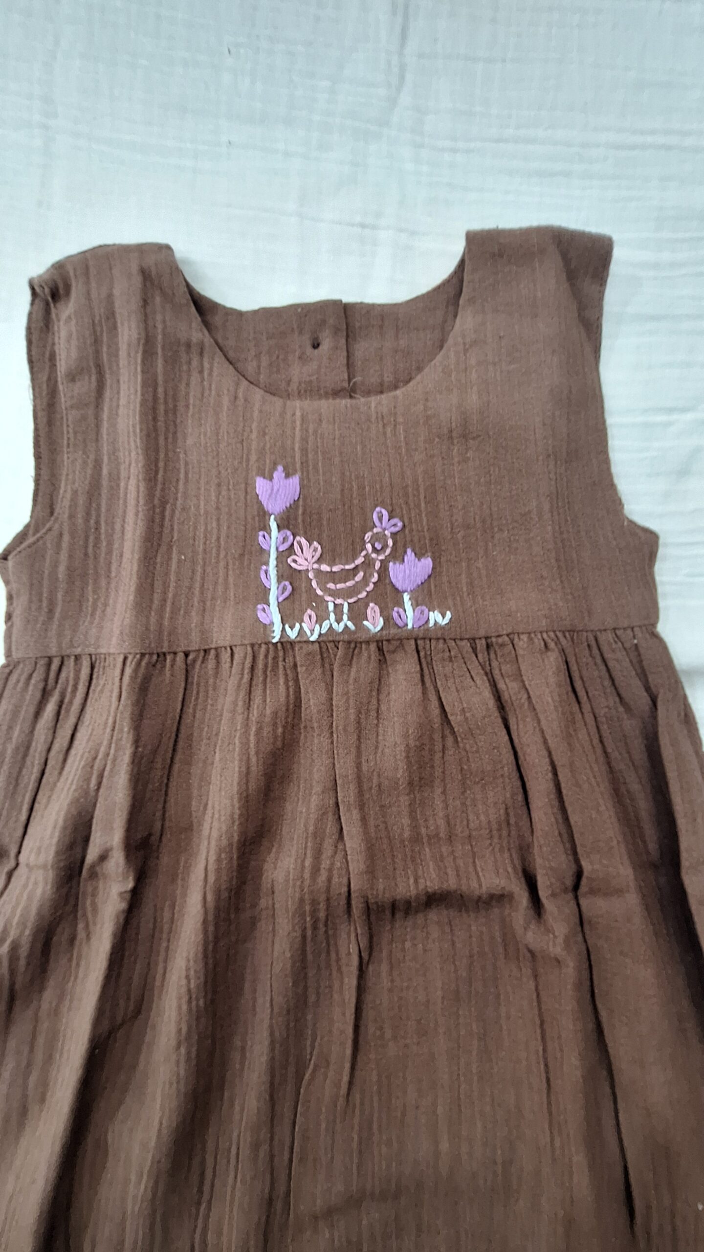 Cocoa Bloom Cotton Dress - Image 4