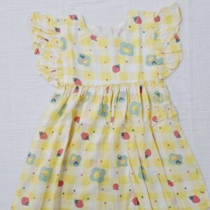 Sunny Strawberry Ruffle Dress