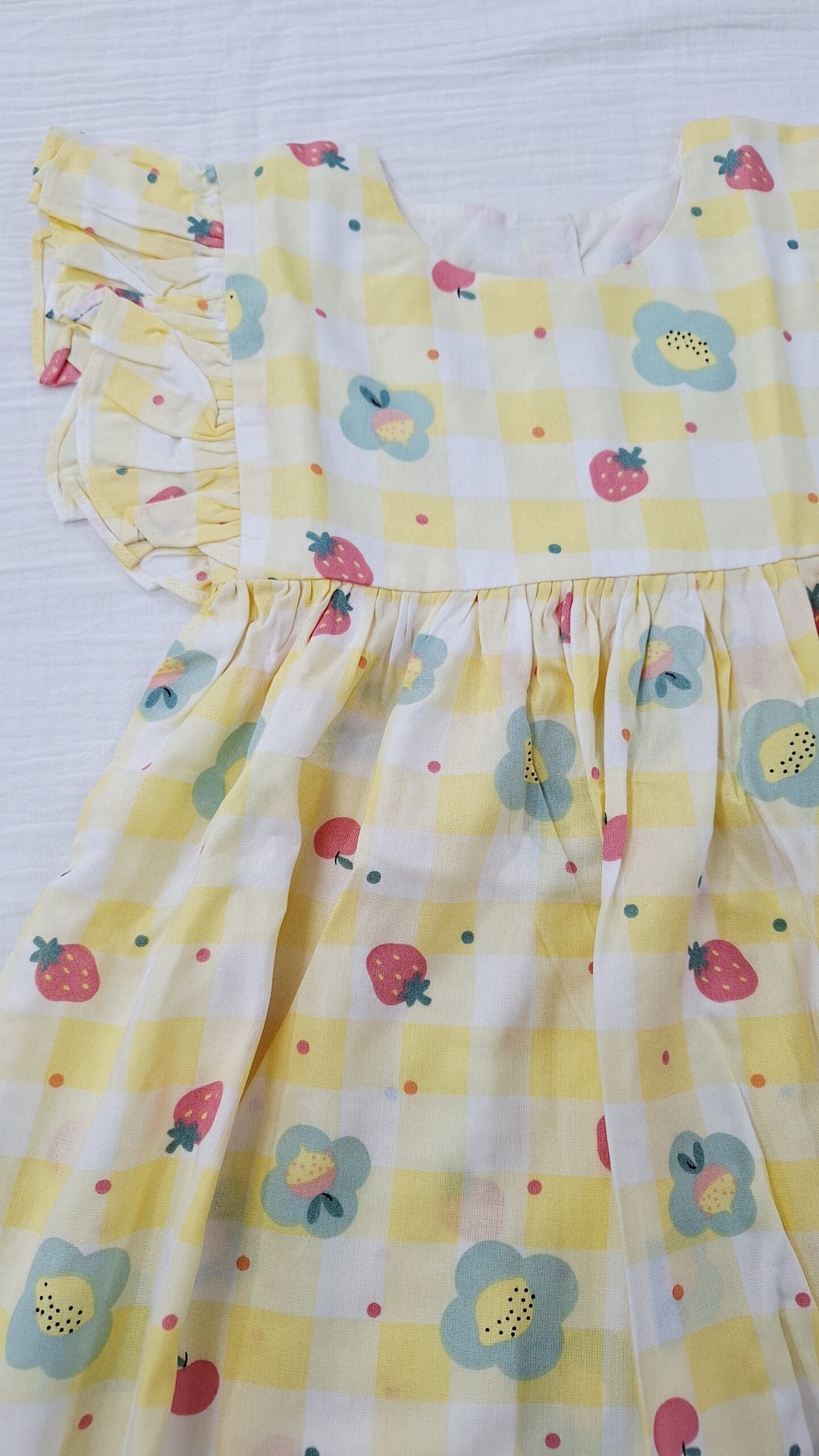 Sunny Strawberry Ruffle Dress - Image 4