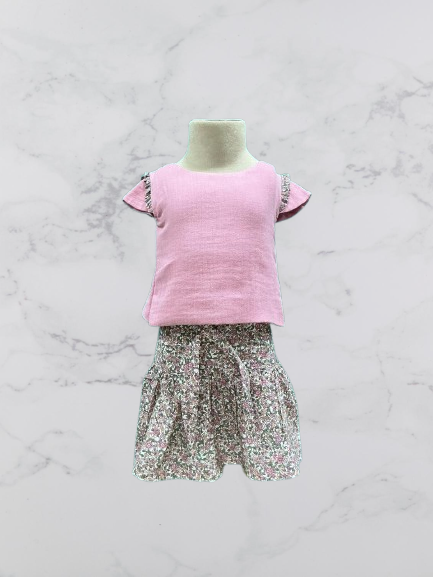 Floral Skirt Co-Ord Set